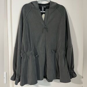 Sweaty Betty Grey zipper hoodie jacket with pocket